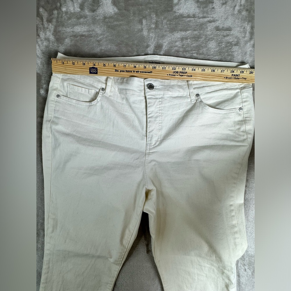 Haute Hippie‎ Tribe Jeans Size 20W Mid-Rise Raw Hem Skinny Natural - Picture 8 of 11